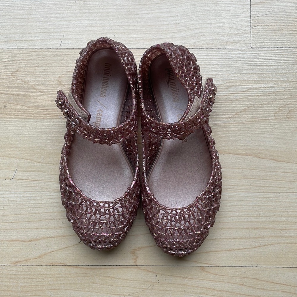 Melissa - Unisex-Child Mini Campana Crochet Bb Flats, size 11 US little kids